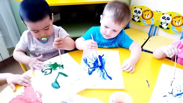 Сиреневая (младшая группа) рисование смотреть онлайн