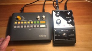 Korg KR Mini Drum Machine and Moog Delay Patterns