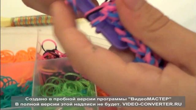 Плетение браслета "Тротуар" из резинок смотреть онлайн