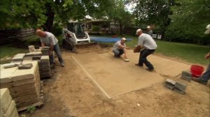 How to Build a Round Patio with a Fire Pit | This Old House