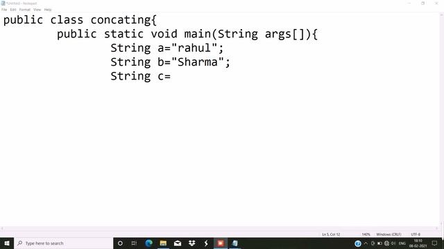 concating two string program in java смотреть онлайн