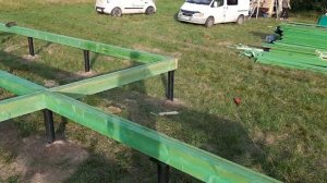 Ростверк из пакета досок на свайный фундамент под каркасный дом
