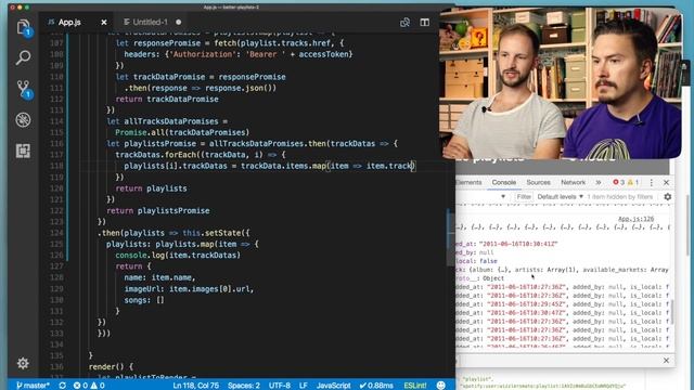 Advanced data mangling with Promises - #14 React JS prototyping