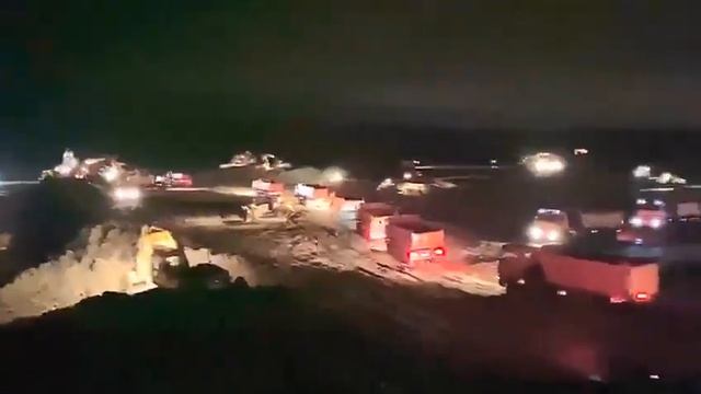 Второй день стройки инфекционного центра на Калужском шоссе смотреть онлайн