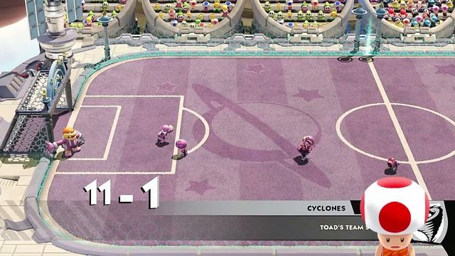 Mario Strikers Battle League Team Toad vs Team Toad in Planetoid смотреть онлайн