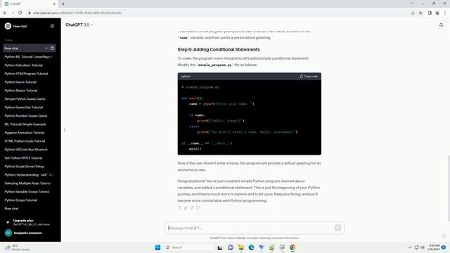 simple python program for practice