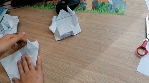 Как сделать летающую тарелку волчок из бумаги (оригами)