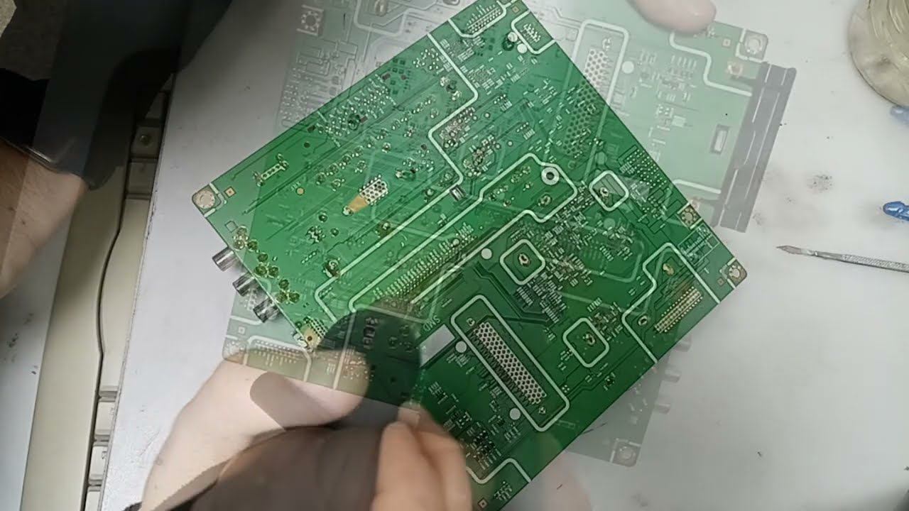 ремонт телевизора samsung le40b530p7w, не ловит каналы, ремонт тюнера BN40-00154A смотреть онлайн