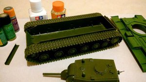 Сборка КВ-1 от "Звезда" 1\35 ШАГ 1