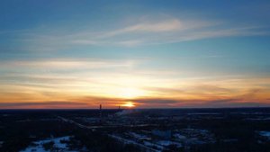 Зимний закат в Полоцке. Гиперлапс. Dji mavic air 2s