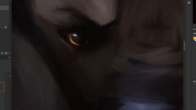 WolfsBane Photoshop Speedpaint смотреть онлайн