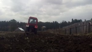 Настройка и регулировка самодельного плуга 3 - 30 на т - 25. Часть 2