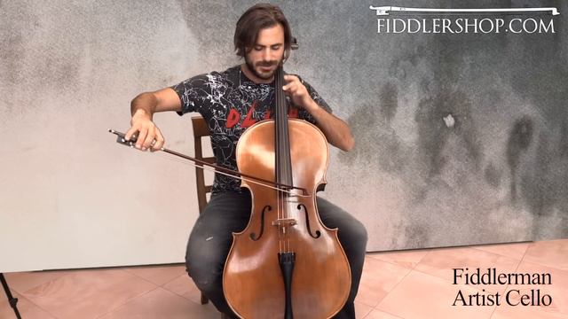 Stjepan Hauser from 2Cellos plays on a Fiddlerman Artist Cello смотреть онлайн