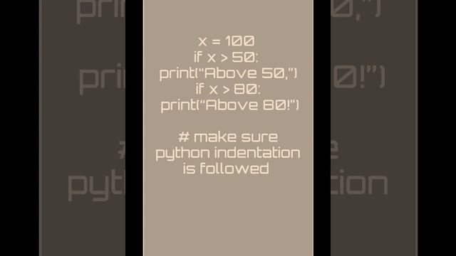 Python # 14 Nested If statements to check multiple conditions