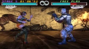 [PS2] Tekken Tag Tournament - Anna Williams 1 on 1 Playthrough [HD 60 FPS]