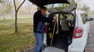Toyota Ractis с аппарелью. Автомобиль для людей с ограниченными возможностями.