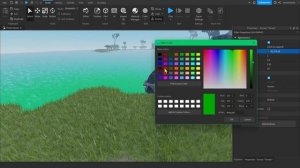 Как поменять цвет воды, травы и других природных материалов в Roblox Studio?