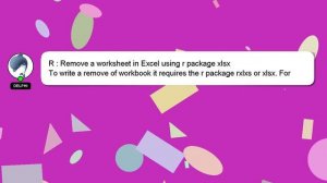 R : Remove a worksheet in Excel using r package xlsx