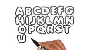 ABCDEFGHIJKLMNOPQRSTUVWXYZ, Easy Draw and Paint Alphabet A to Z, KS ART
