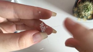 Tutorial on a cloud beaded ring / Туториал на кольцо из бисера облако