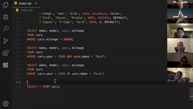 Part Time Web Development - Intro to SQL - Summer 2020 Cohort смотреть онлайн