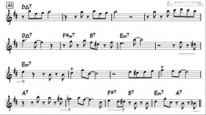 Samba de Orfeu (Samba De Orpheu) - Easy Solo Example for Tenor Sax
