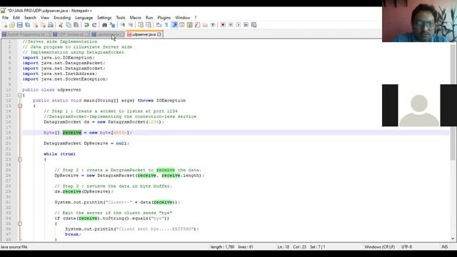 Socket Programmin In Java Connectionless Service смотреть онлайн
