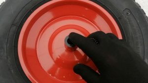 Колесо тачки Д-400мм из Европы с надувной шиной 4.80/4.00-8 от DELI TIRE втулка скольжения 16 мм