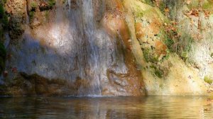 4К ВОДОПАД В ЛЕСУ - утренняя медитация. Лесная флейта и водопадик - медитирую под нежную музыку.