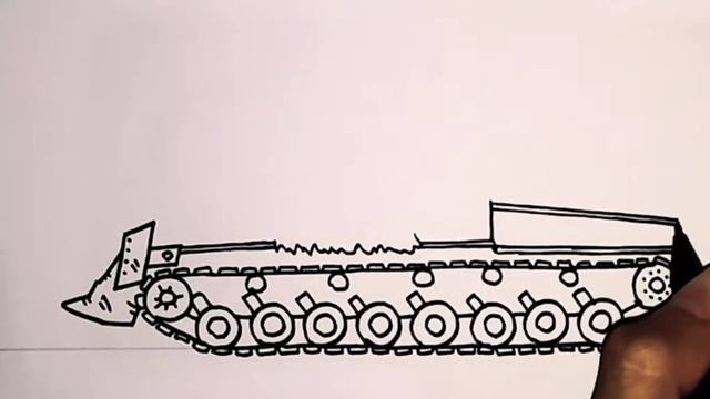 как нарисовать танк геранд?
