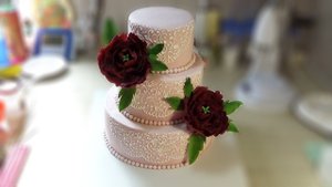 Свадебный торт с пионами / Wedding cake with peonies ( English Subtitles ) - Я - ТОРТодел!