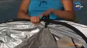 Демонтаж палатки Quechua 2 SECONDS FRESH