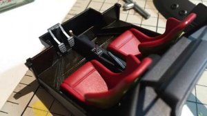 TAMIYA 1:24 Ferrari F40 cockpit / プラモを作ろう タミヤ 1/24 フェラーリF40 コックピット編