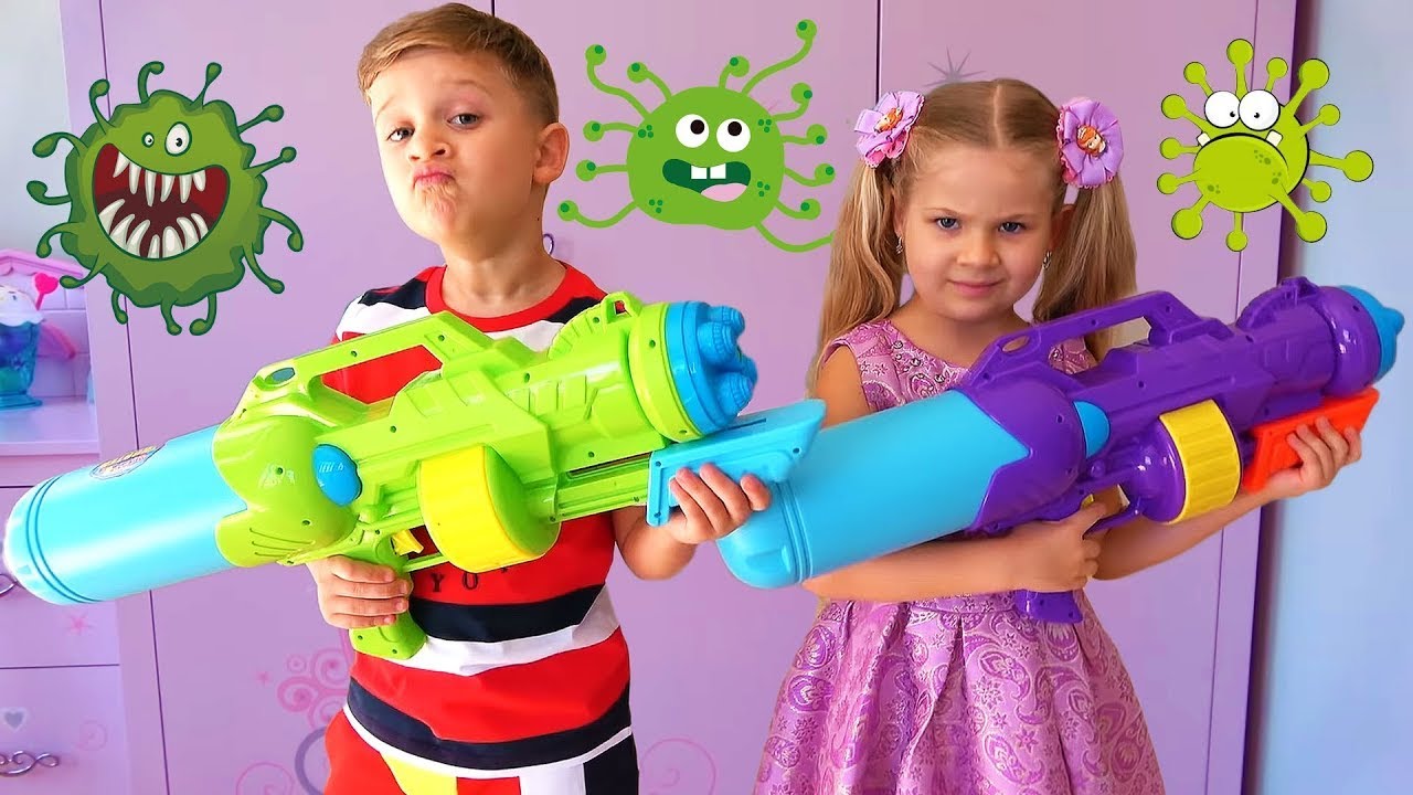Диана и Рома против вирусов [Видео для детей] смотреть онлайн