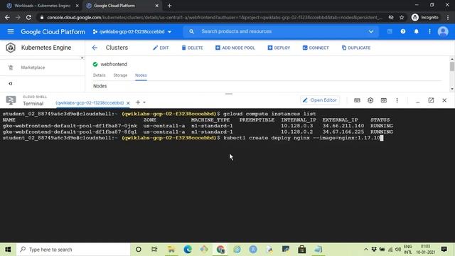 Kubernetes Cluster on GCP
