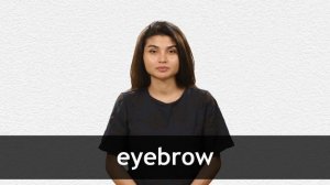 How to pronounce EYEBROW in American English