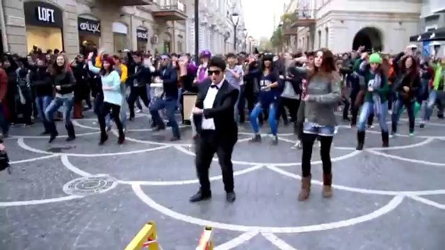 Sexy GANGNAM Style Flashmob In Baku - FLASHMOB Azerbaijan