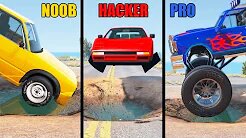 NOOB vs PRO vs HACKER - Beamng drive