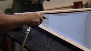 Оформление карты в багетную раму.