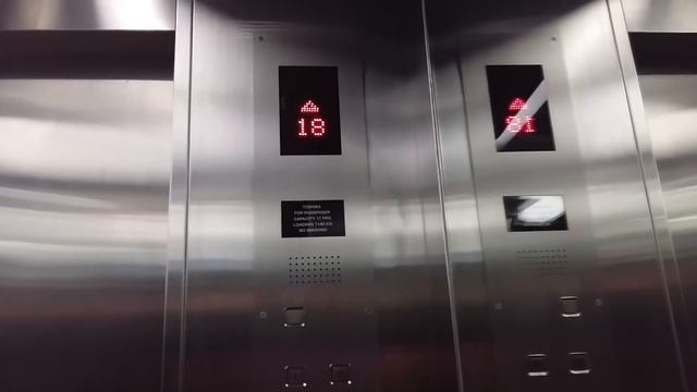 Toshiba Elevators @ Sino Thai Tower, Bangkok (High Zone) смотреть онлайн