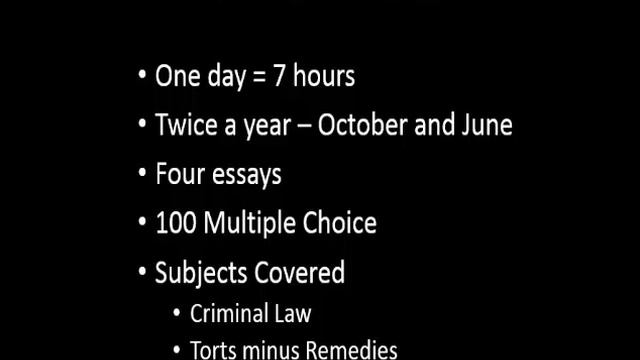 What is the Baby Bar? California 1st Year Law Student Exam