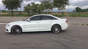 Audi A6 on R20 Rays Homura 2x7