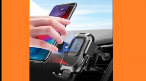КРУТОЙ ДЕРЖАТЕЛЬ ДЛЯ ТЕЛЕФОНА BASEUS C АВТОФИКСАЦИЕЙ И БЫСТРОЙ БЕСПРОВОДНОЙ ЗАРЯДКОЙ В ВАШ АВТО