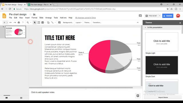 How to make a 3D pie chart with animation | Google Slides смотреть онлайн