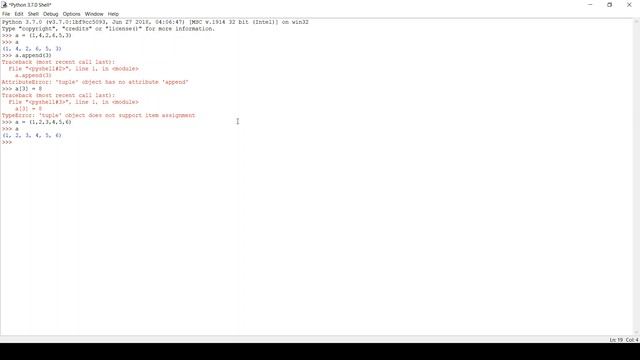 Python 3 Basics Tutorial #6 Tuples