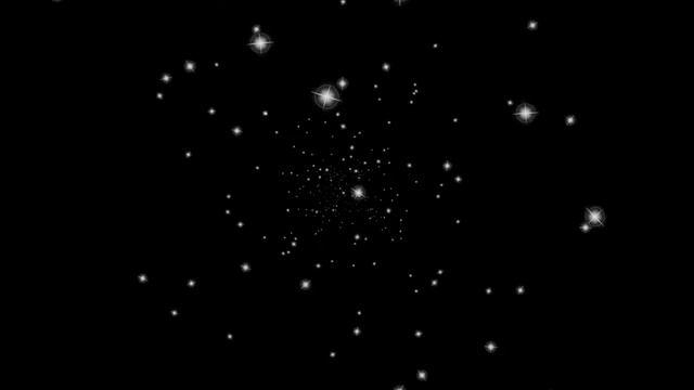 Летящие звезды / футаж / footage / черный фон / background / chromakey / хромакей космос смотреть онлайн