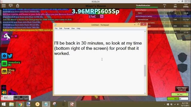 ROBLOX Auto-click cheat. смотреть онлайн