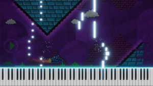 Geometrical Dominator by Waterflame - Piano Tutorial / Cover (Geometry Dash Level 19)