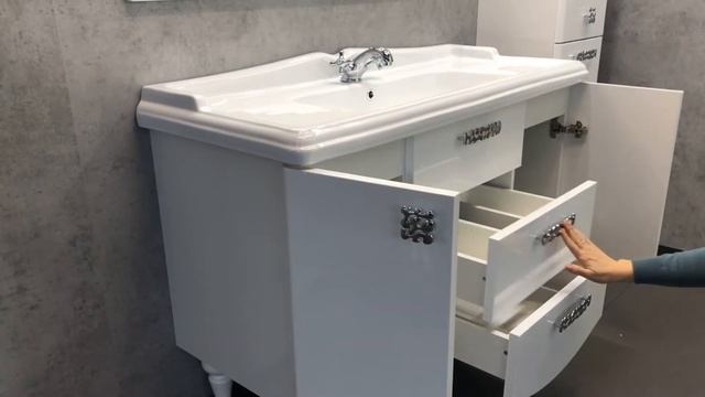 Мебель для ванной комнаты Комфорти Монако 120 смотреть онлайн