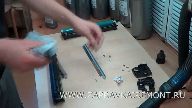 Заправка картриджа HP CE321A смотреть онлайн